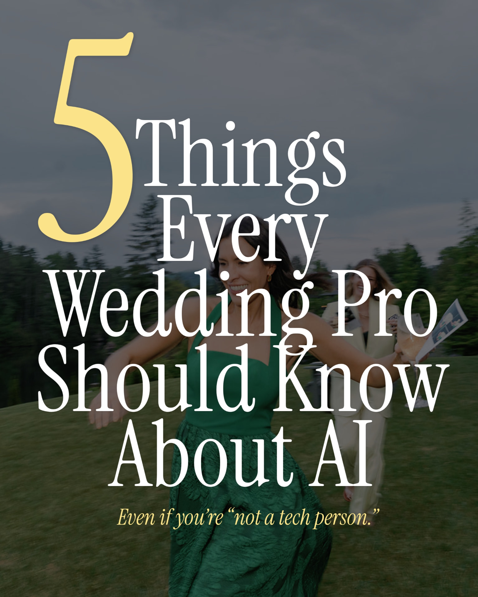 Free guide cover: 5 Things Every Wedding Pro Should Know About AI